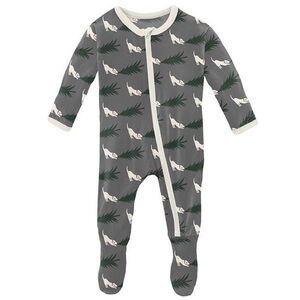 Kickee Pants Dog and Christmas Tree Footie 18-24 months NWT